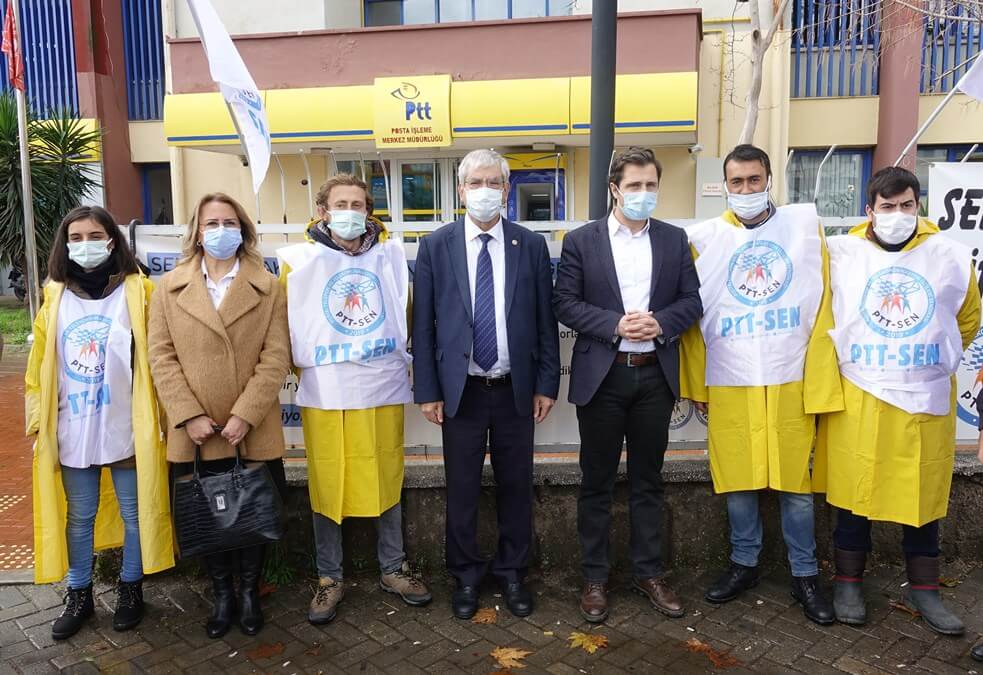 CHP'li Kani Beko ve Deniz Yücel'den eylem yapan işçilere ziyaret