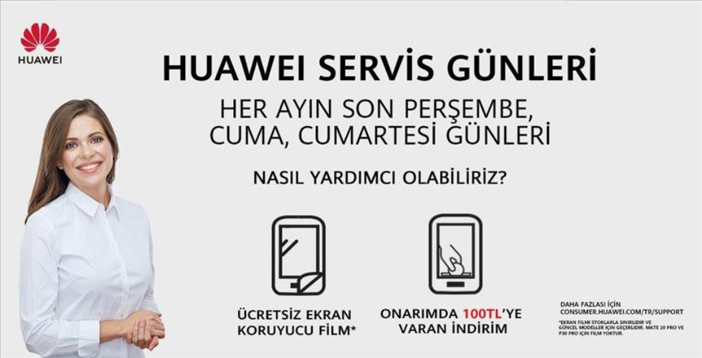 Huawei'den teknik servis ücretlerinde indirim fırsatı