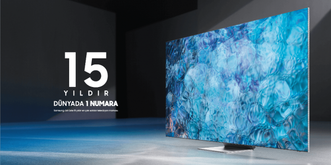 Samsung’un 15 yıldır dünyada 1 numaralı TV üreticisi olduğu açıklandı