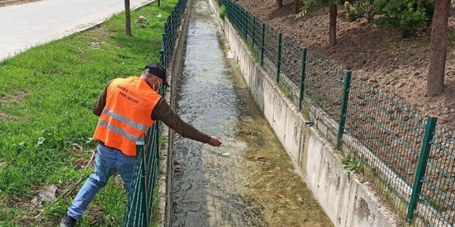 Kütahya'nın Gediz ilçesinde larva öncesi haşere ve sineklere karşı ilaçlama yapıldı