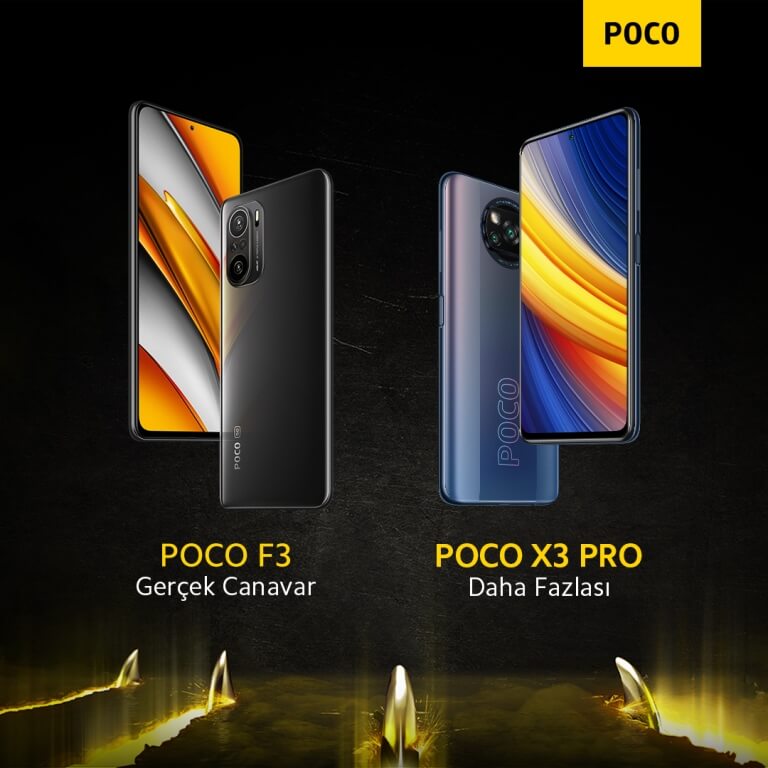 POCO'nun Amiral Gemisi telefonları "Gerçek Canavar" POCO F3 ve POCO X3 Pro satışa çıkıyor