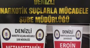 Denizli'de uyuşturucu operasyonunda otomobilde 7 bin 480 sentetik uyuşturucu ele geçirildi