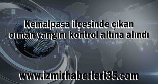 Kemalpaşa ilçesinde çıkan orman yangını kontrol altına alındı