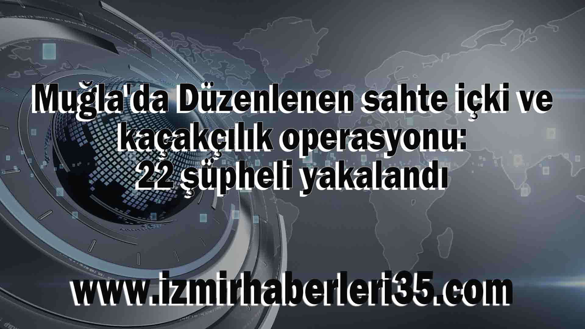 Muğla'da Düzenlenen sahte içki ve kaçakçılık operasyonu: 22 şüpheli yakalandı