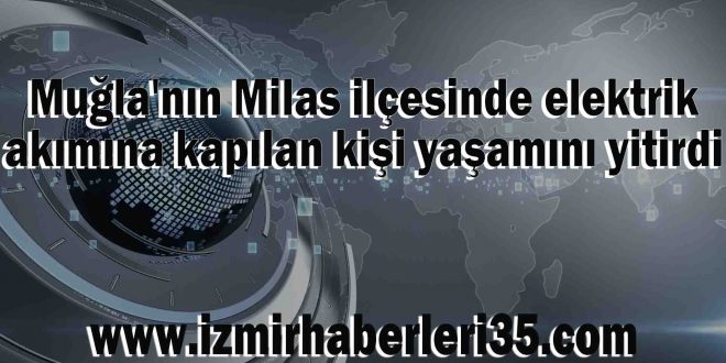 Muğla'nın Milas ilçesinde elektrik akımına kapılan kişi yaşamını yitirdi