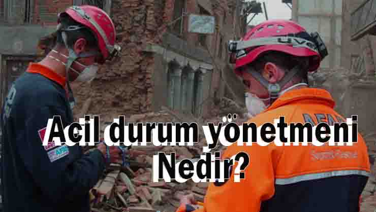 Acil durum yönetmeni