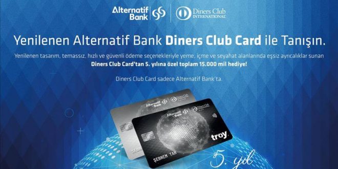 Alternatif Bank Diners Club Card, 5. yılını kutluyor