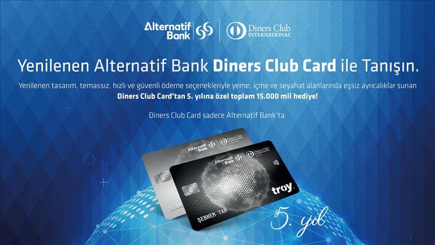 Alternatif Bank Diners Club Card, 5. yılını kutluyor