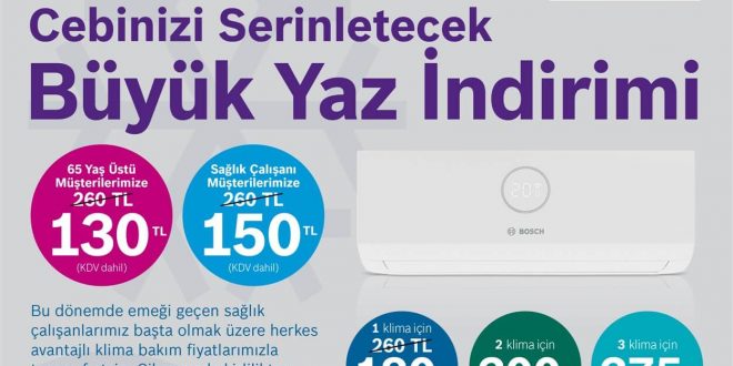 Bosch Termoteknoloji’den cepleri serinleten klima bakım kampanyası!