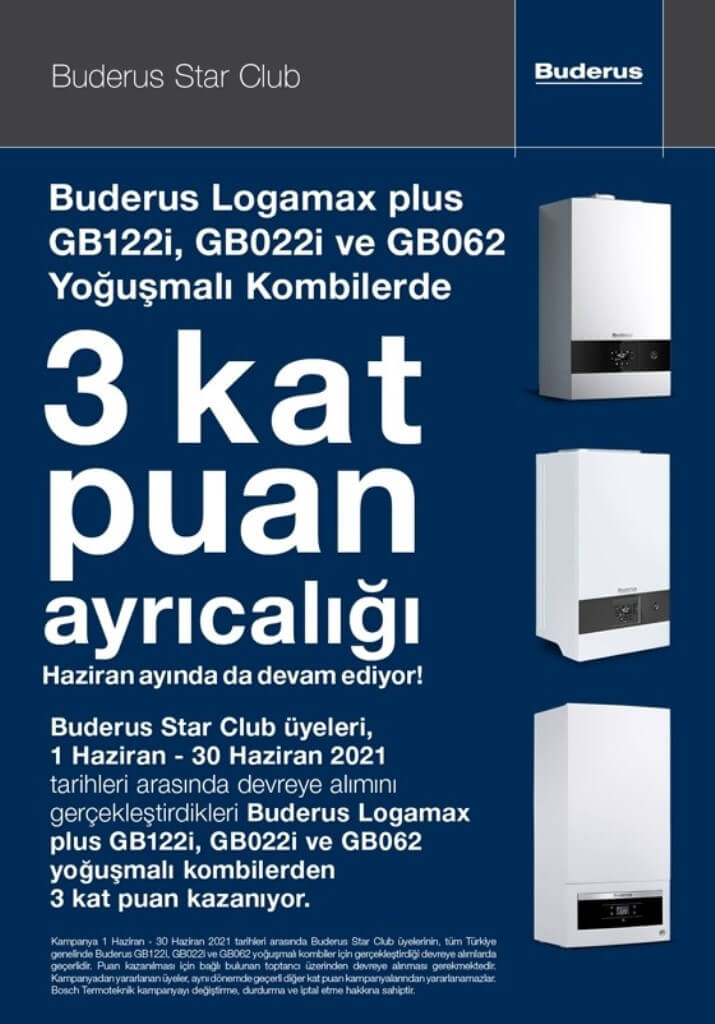 Buderus Star Club’tan Kat Kat Puan Kampanyası!