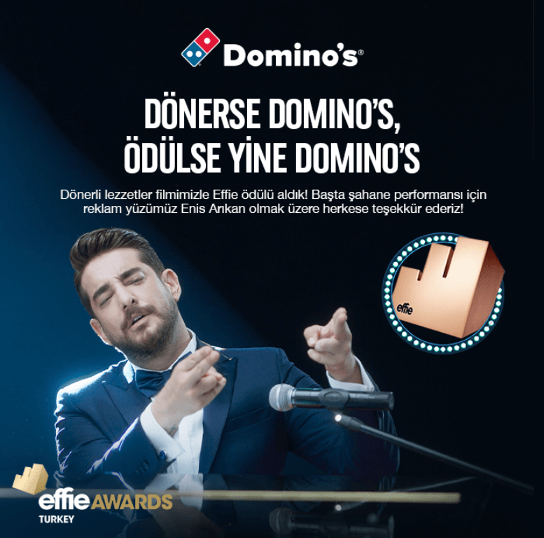 Dönerse Domino’s, ödülse yine Domino’s