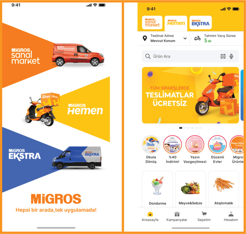 MARKET ALIŞVERİŞİNDEN ELEKTRONİĞE TÜM UYGULAMALAR MİGROS UYGULAMASINDA BİR ARADA