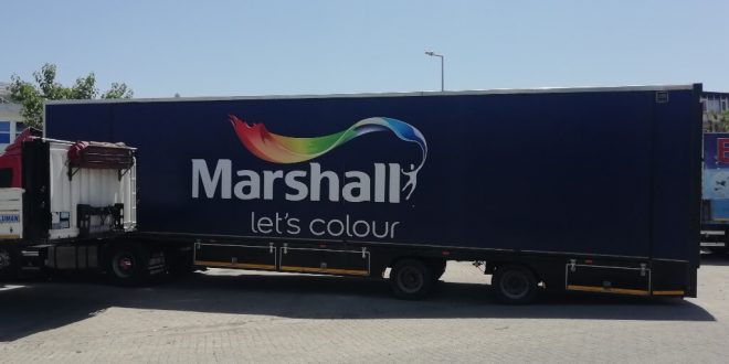 Marshall gezici TIR’ı ile boya ustalarına MYK sınavı yapılmasına destek oluyor