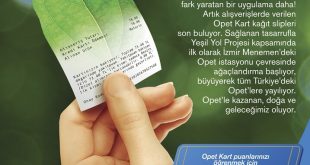 OPET’te kağıt slip dönemi sona eriyor yerine fidanlar dikiliyor