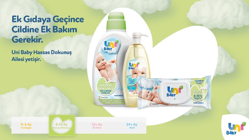 Uni Baby’den Türkiye'nin ilk ve tek prebiyotik lifli ıslak mendili: Hassas Dokunuş