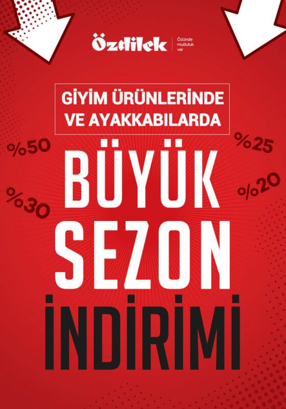 Özdilek’te Büyük Sezon İndirimi