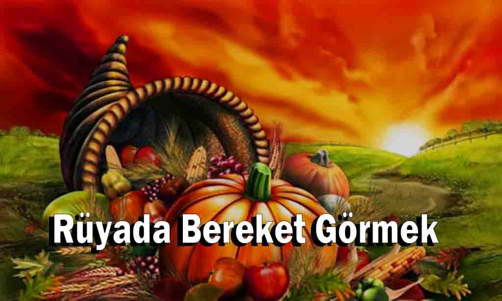 Rüyada Bereket Görmek