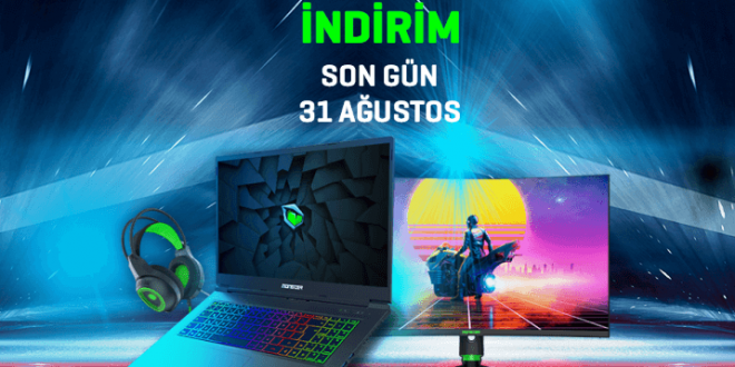 Tüm Monster Notebook ürünlerinde yüzde 10 indirim!