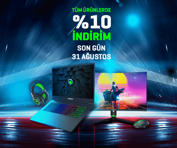 Tüm Monster Notebook ürünlerinde yüzde 10 indirim!