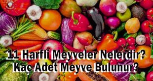 11 Harfli Meyveler Nelerdir? Kaç Adet Meyve Bulunur?