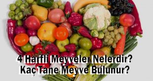 4 Harfli Meyveler Nelerdir? Kaç Tane Meyve Bulunur?