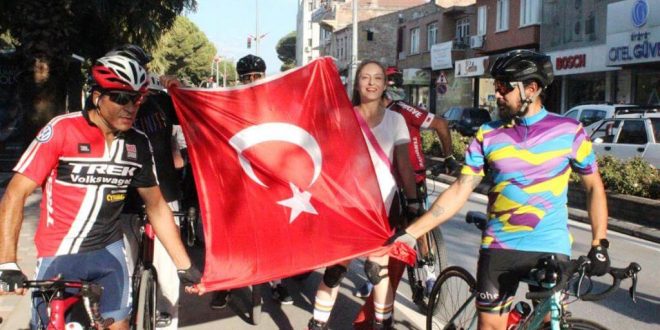 Ödemiş'te pedallar kurtuluş bayramı için çevrildi