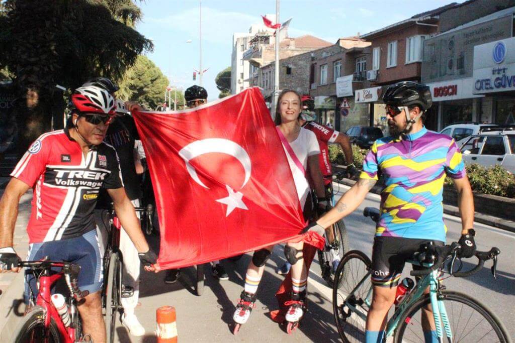 Ödemiş'te pedallar kurtuluş bayramı için çevrildi