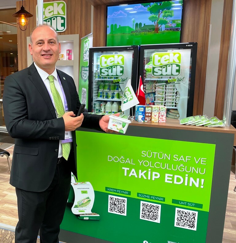 Teksüt, YZB 2021’de QR Kod’lu ürünleri tanıtttı