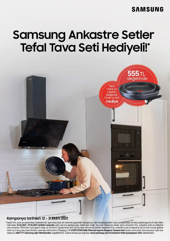 Samsung’dan Tefal Tava Seti hediyeli Ankastre Set Kampanyası