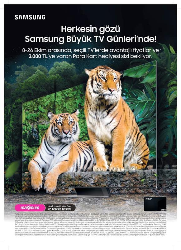 Samsung'un gelenekselleşen “Büyük TV Günleri” kampanyası başlıyor!