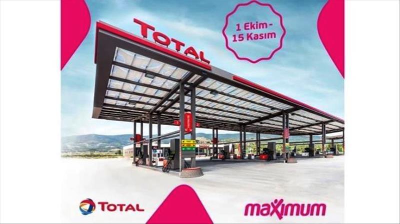 TOTAL'de Maximum Kart iş birliğiyle 40 lira MaxiPuan kampanyası