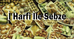 İ Harfi İle Sebze